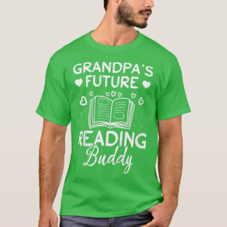 Kids Book Lover Child Grandpa's Future Reading Bud T-Shirt