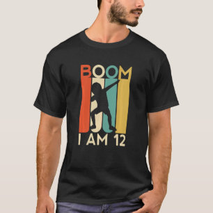 Kids Boom I'm 12 Birthday Year Old 12th Party Dabb T-Shirt
