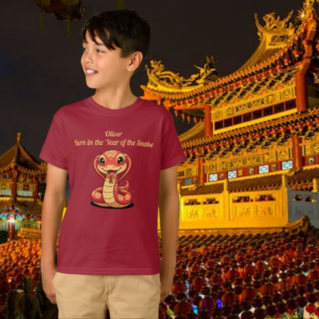 Kids Born in the Year of the Snake Cute Snake T-Shirt (Creator Uploaded)