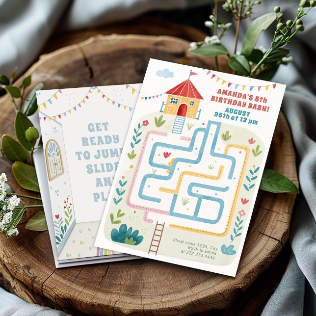 Kids Bounce Bash, Play Birthday Invitation (Creator Uploaded)