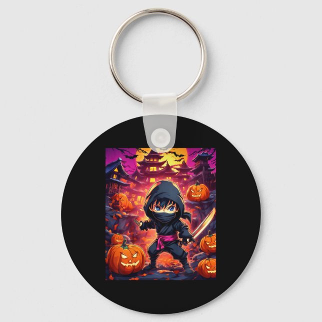 Kids Boy Halloween  Key Ring (Front)