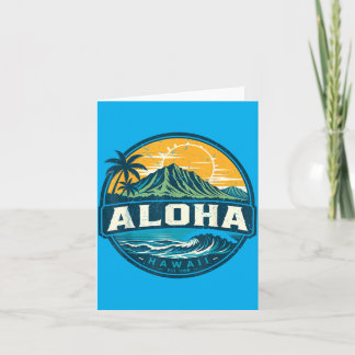 Kids Boy Hawaiian Card