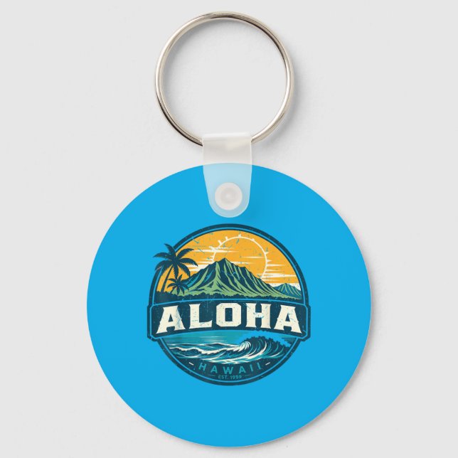 Kids Boy Hawaiian Key Ring (Front)