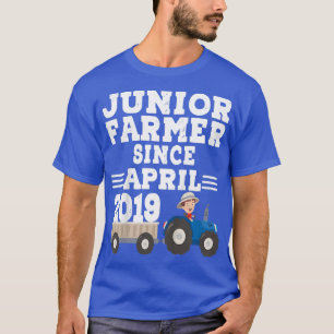 Kids Boy Junior Farmer Since April 2019 Birthday  T-Shirt