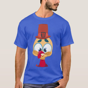 Kids Boy Turkey Pilgrim Feast Cute Thanksgiving Gi T-Shirt