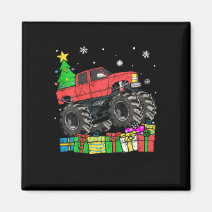 Kids Boys Christmas Monster Truck Kids Merry Chris Magnet