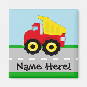 Kids Boys Construction Dumptruck Magnet