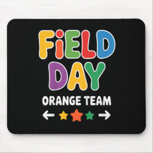 Kids Boys Field Day Orange Team Teacher Field Day  Mouse Pad