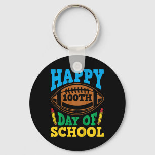 Kids Boys Girls 100 Days Of School Happy 100th Day Key Ring