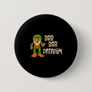 Kids Boys Girls Meme Italian Brainrot Brr Brr Pata 6 Cm Round Badge