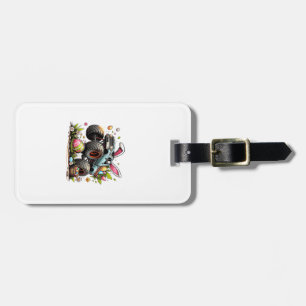 Kids Boys Happy Easter Day Bunny Monster Truck Egg Luggage Tag
