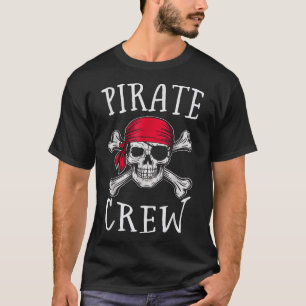 Kids Boys Pirate Crew Birthday Party Group  T-Shirt