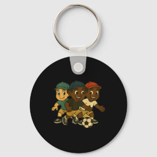 Kids Boys Soccer Sports Wear Key Ring