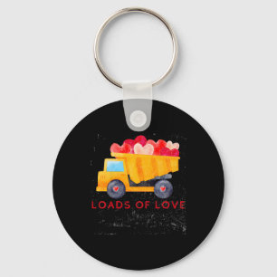 Kids Boys Valentine, Dump Truck Valentine Key Ring