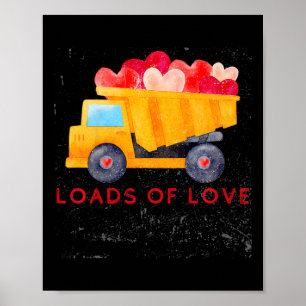 Kids Boys Valentine, Dump Truck Valentine Poster