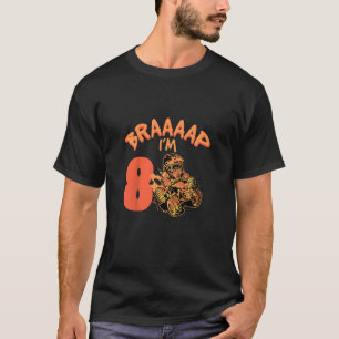 Kids Braaaap I'm 8 Quad ATV 8 Year Old 8th Birthda T-Shirt