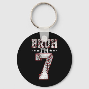 Kids Bruh 7th Birthday Bysebyll Bruh I'm 7 Year Ol Key Ring