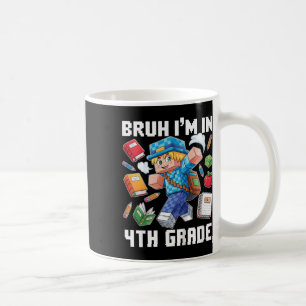 Kids Bruh I'm In 4th Grade Dabbing Boys Kids Gamer Coffee Mug
