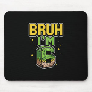 Kids Bruh It' S My Birthday Boys Kids Funny Pixel  Mouse Pad