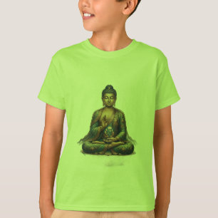 Kids Buddha Art Religious T-Shirt - Peaceful Medit