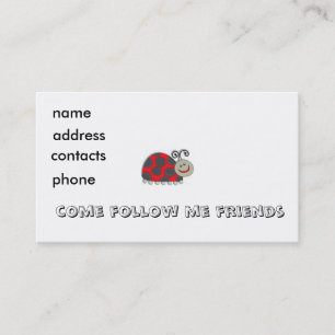 kids bug profile card ...