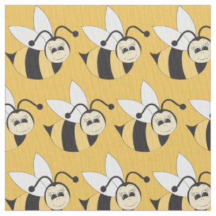 Kids Bumble bee pattern pima cotton fabric
