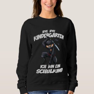 Kids Bye Bye Kindergarten Ninja First Day Of Schoo Sweatshirt