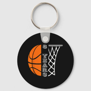 Kids Bysketbyll Birthday For Boys 8 Years Old Gift Key Ring