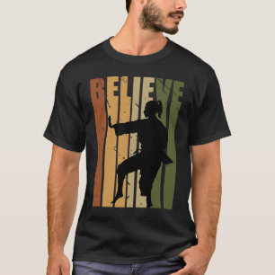 Kids Camouflage Retro Karate Motivating Believe Pr T-Shirt