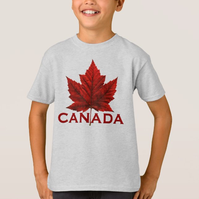 Kid's Canada Flag T-Shirt Kid's Organic Canada T (Front)