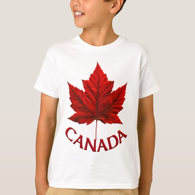 Kid's Canada Shirt Custom Team Canada Kid Shirt (Front)