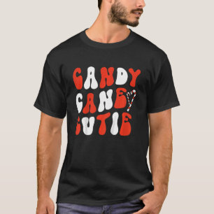 Kids Candy Cane Cutie Retro Christmas Kids Toddler T-Shirt