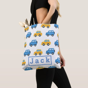  kid's Car Pattern Tote Bag