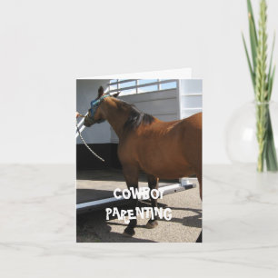 Kid's Car Seat - Cowboy Parenting NOTECARD SIZE