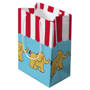 Kids Carnival Circus Elephants Birthday Gift Bag