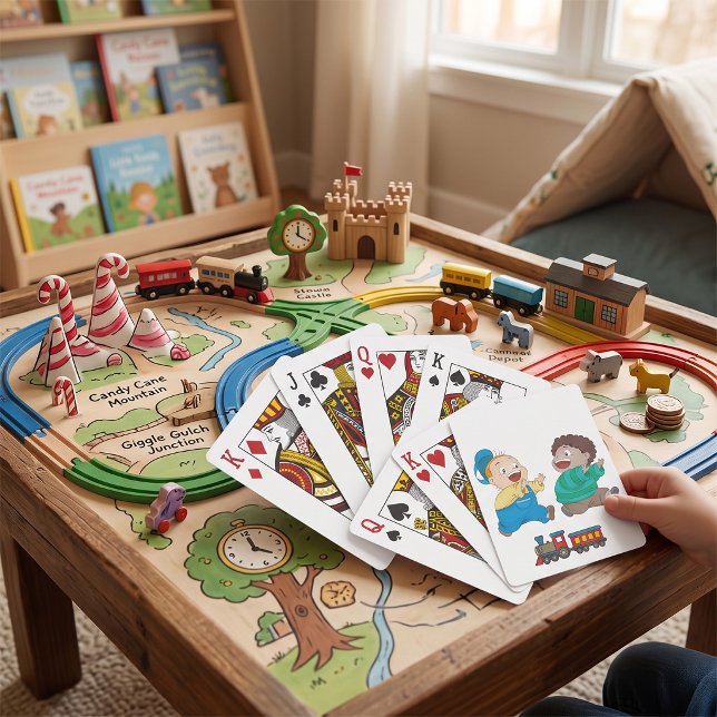 Kids Chasing Playing Cards (Creator Uploaded)