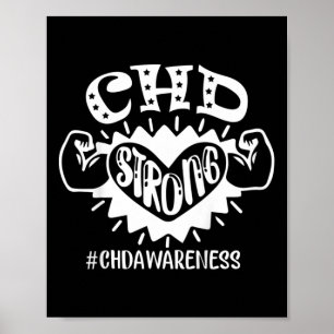Kids Chd Awareness Children's Heart Disease Ba Poster