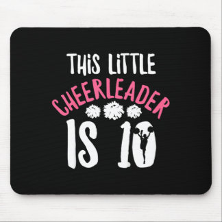 Kids Cheer Girl Quote For 10 Year Old Cheerleader Mouse Pad