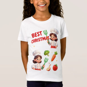 Kids Chef Best Christmas Veggie T-Shirt