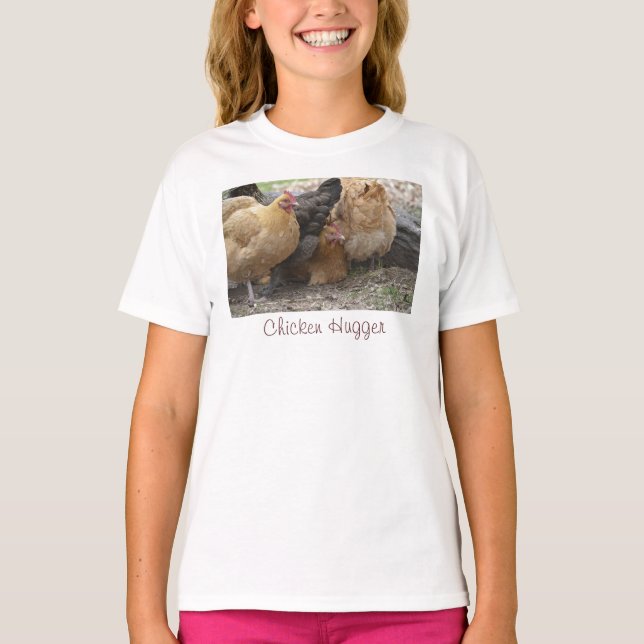 Kids Chicken Hugger T-Shirt (Front)