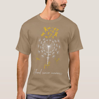 Kids Childhood Cancer Awareness Faith Hope Love Da T-Shirt