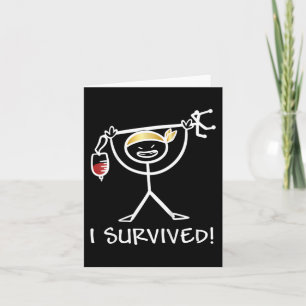 Kids Childhood Cancer Awareness  I Survived Gold R Card