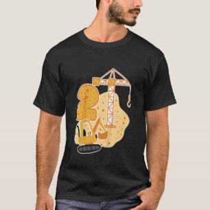 Kids Children s Birthday 2nd Birthday Digger Crane T-Shirt