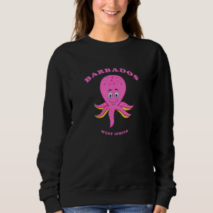 Kids Children's Barbados West Indies Octopus Vaca Sweatshirt