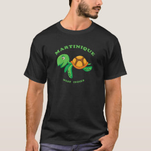 Kids Children's Sea Turtle Martinique  West Indies T-Shirt