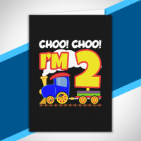 Kids Choo Choo Train 2nd Birthday Choo Choo I'm 2