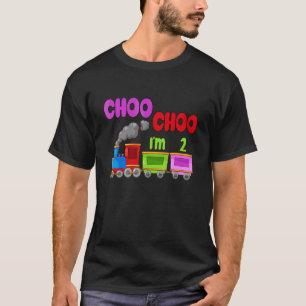 Kids Choo Choo Train 2nd Birthday T-Shirt