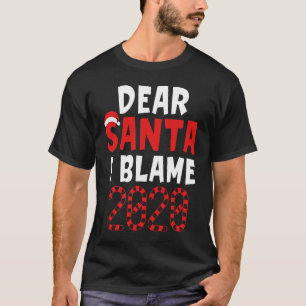 Kids Christmas  2020  Dear Santa I Can Explain T-Shirt
