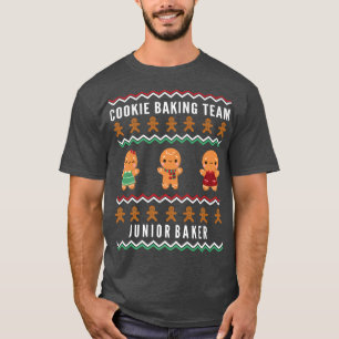Kids Christmas Cookie Baking Team Junior Baker T-Shirt