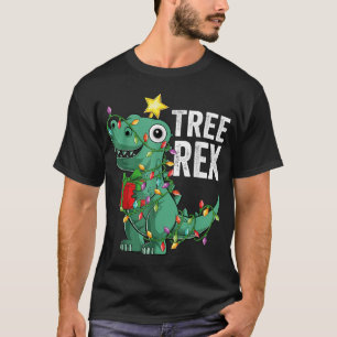 Kids Christmas Dinosaur Tree Rex Pyjamas Toddler B T-Shirt